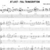 At Last - Full Transcription