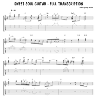 Sweet Soul Guitar - Full Transcription