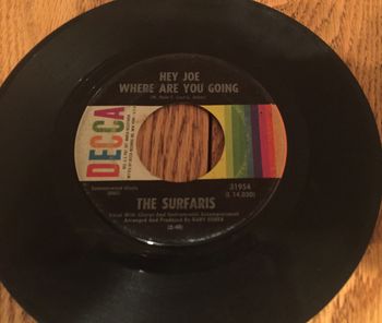 Hey Joe single - later made popular by Jimi Hendrix
