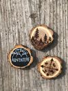 Woodburned and Painter Magnets set of 3 or Custom