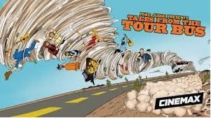 Mike Judge's TV series "Tales From The Tour Bus" featuring music by Michael Crowther
