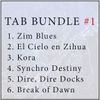 Tab Bundle 1 - Singles