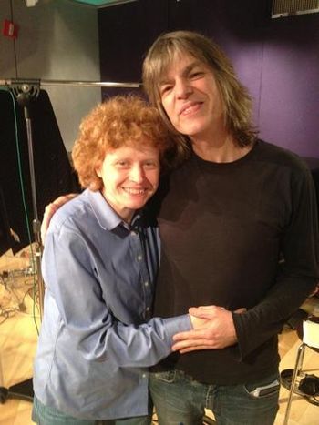 Post-recording with Mike Stern
