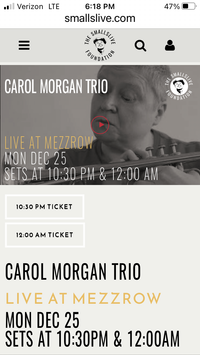 Carol Morgan Trio w/JinJoo Yoo & Jonathan Lakey