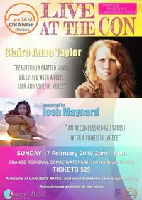 Claire Anne Taylor Album Launch at Orange (NSW)
