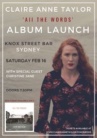 Claire Anne Taylor Album Launch Sydney (NSW)