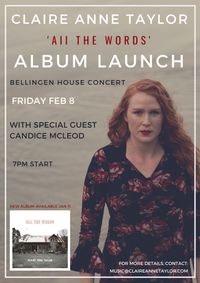 Claire Anne Taylor Album Launch Bellingen (NSW)