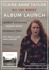 Claire Anne Taylor Album Launch at The Lennox Sessions, Lennox Head (NSW)