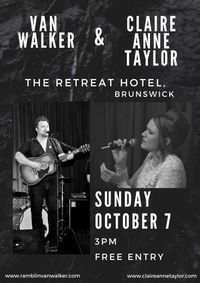 Claire Anne Taylor and Van Walker at The Retreat Hotel