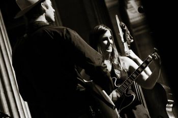 Playing with Erik Koskinen at the Real Phonic Radio Hour   photo: Jenn Barnett
