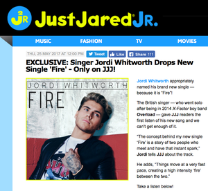Jordi Releases Debut Single 'Fire'