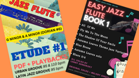 Easy Flute Book & Jazz Etude #1