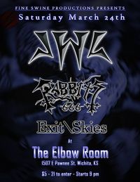 JWL, Rabbits666, Exit/Skies @ The Elbow Room