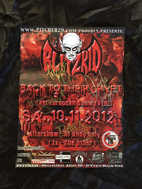 BLITZKID final show poster 2012.