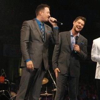On stage with Jason Crabb
