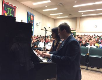 Stephanie Trick & Paolo Alderighi at Tri-North Middle School
