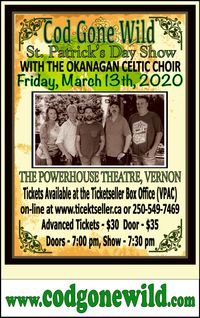 St. Patrick's Day Celebration with Cod Gone Wild and The Okanagan Celtic Choir