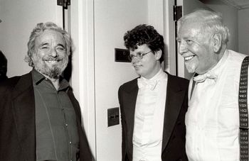 Skitch Henderson,CP and Steven Sondheim Carnegie Hall photo credit Steve Sherman
