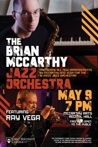 *POSTPONED* Brian McCarthy Jazz Orchestra featuring Ray Vega
