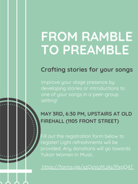 Workshop - From Ramble to Preamble: Crafting Stories for Your Songs