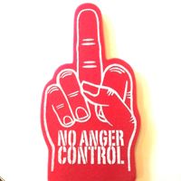 No Anger Control Foam Middle Finger