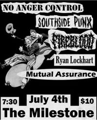 No Anger Control / Southside Punx / Fireblood / Ryan Lockhart / Mutual Assistance