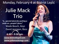 Julie Mack Trio @ Bistrot Lepic & Wine Bar