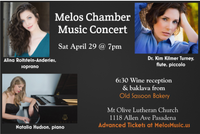 Melos Chamber Music Concert: Voice, Flute, and Piano