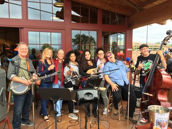 Angry Orchard Crew with Band members
