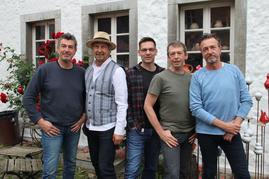 Wibbelstetz vor dem Konzert im Töpfereimuseum in Langerwehe. Foto: Bernhard Frauenkron
