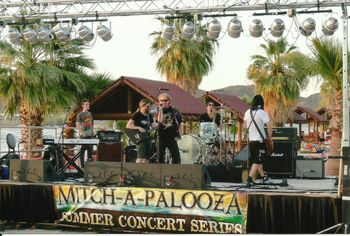James Lomenzo, Mike Rust, Brian Tichy, Brent Woods and keyboardist at Mitchapalooza, AZ
