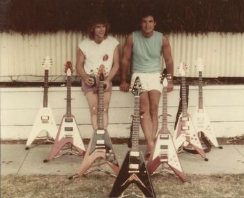 Ed and Jerry Warbritton manager and guitars

