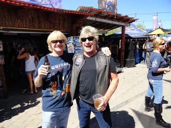 Wild Mick Brown of Dokken and Mike at the Hideaway
