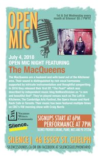 Featured Artists at Silence Open Mic