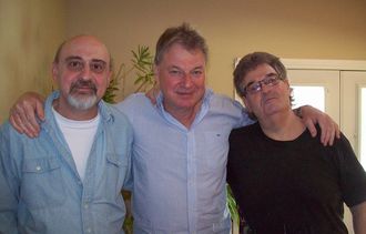 Pine Street Studios: With Michael Birthelmer and Darcy Hepner during a recording session for "So Close"