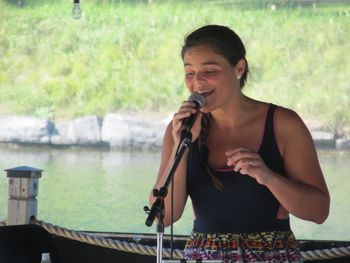 Avec Valérie Boivin Terrasse du canal, Valleyfield
