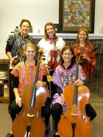 In huipils for an upcoming tour, with my incredible teacher and mentor, Laura Klugherz (top left)
