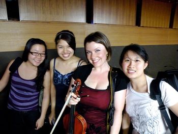 With Wendy, Andrea, and Alice, Singapore, 2009
