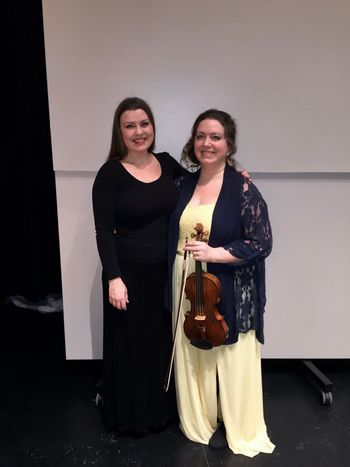 My sister Nora shines in the Bach double concerto with Reanne Dixon at GBS
