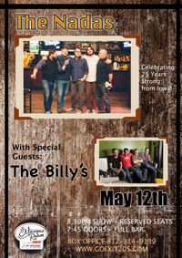 The Nadas with Special Guests The Billy's