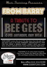 FROM BARRY : Bee Gees tribute Presented by Mick Sterling