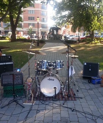 Drums ready to roll.
