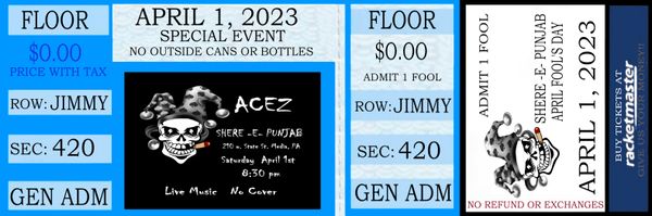 Come join the ship of fools!! Tix on sale now!!