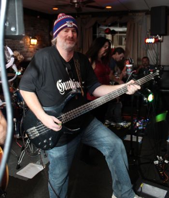 Keith Lenn as bassist for CRUSH - 12/12/15 at the Recovery Room in Westwood, NJ
