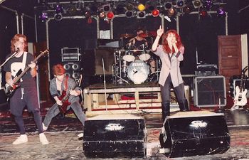 Keith playing bass with Surrender at Studio 1 in Newark, NJ 07-05-91
