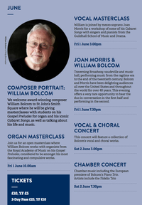 Bolcom: Vocal & Choral Concert
