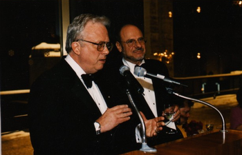 William Bolcom and Joseph Volpe, General Director of the Metropolitan Opera [now retired]
