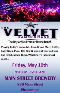 The Velvet Hammer Band Rocks Main Street Brewery!