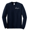 The "BEEGIE" Long Sleeve T-Shirt (Navy Blue)