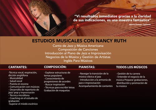 Estudios musicales con Nancy Ruth